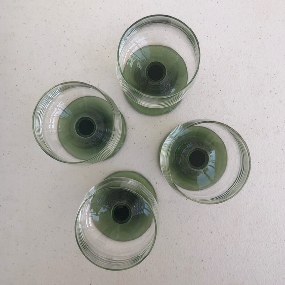 Vintage Green Beehive Wine Goblets Set of 4 - Picture 9 of 9
